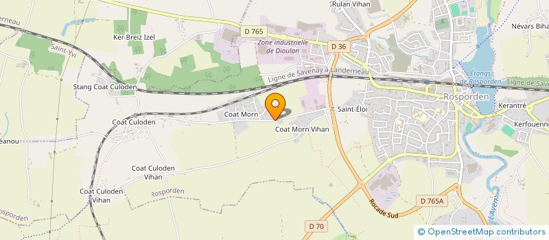 localisation de l'entreprise SCI G&S  ROSPORDEN