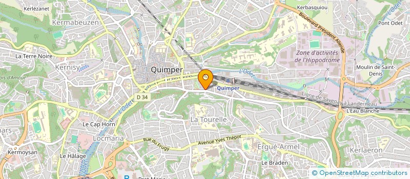 localisation de l'entreprise SCI G S F à QUIMPER