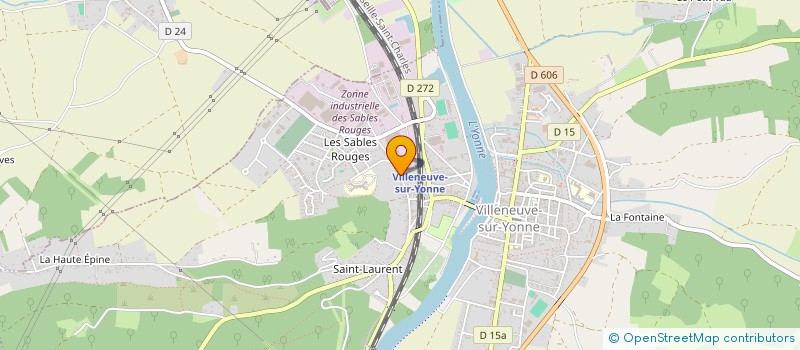 localisation de l'entreprise SCI G.T.C. COURTENAY  VILLENEUVE-SUR-YONNE