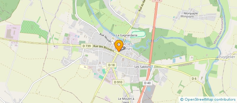 localisation de l'entreprise SCI G TARRAUD  MANSLE-LES-FONTAINES