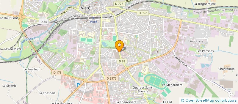 localisation de l'entreprise SCI G.V.A.  VITRE