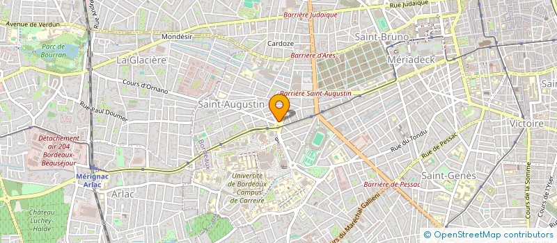 localisation de l'entreprise SCI G.V.D.  BORDEAUX