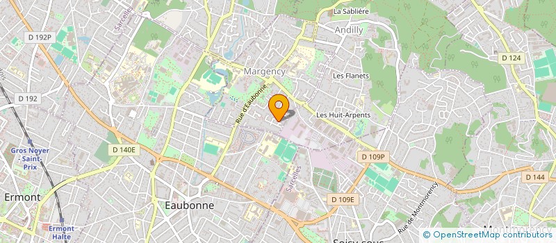 localisation de l'entreprise SCI G.W.  MARGENCY