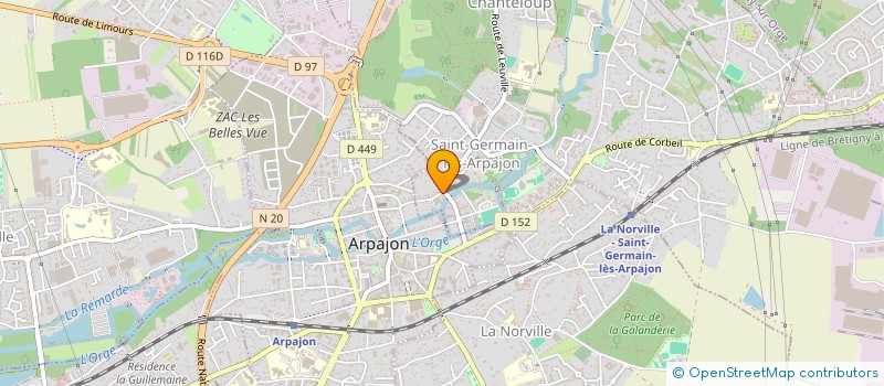 localisation de l'entreprise SCI G.Y. ABI à SAINT-GERMAIN-LES-ARPAJON