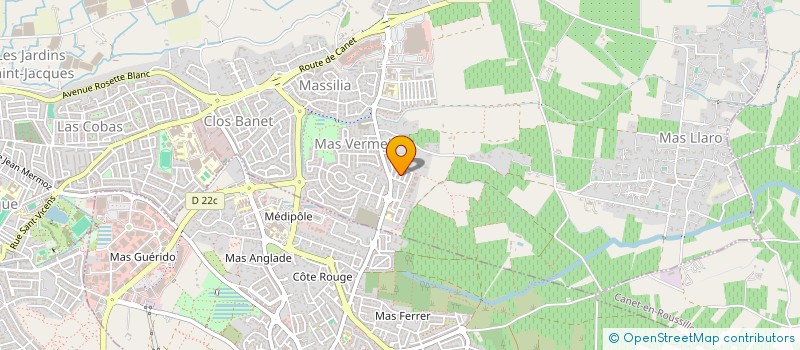 localisation de l'entreprise SCI G.Y.F  PERPIGNAN