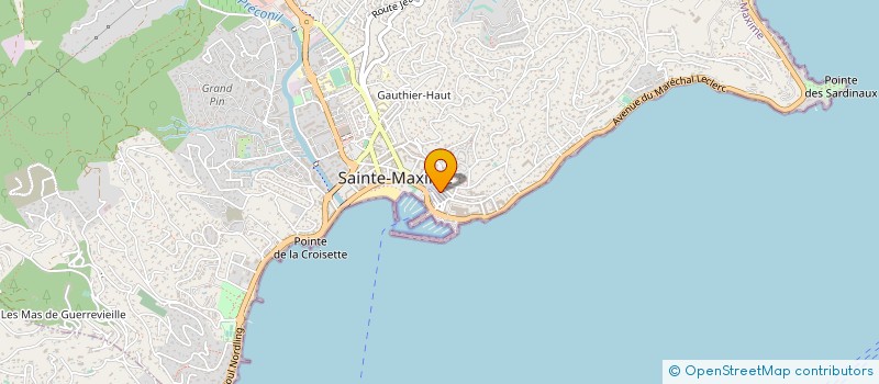 localisation de l'entreprise SCI G Y L à SAINTE-MAXIME