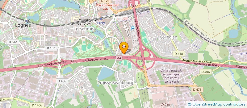 localisation de l'entreprise SCI G2 TORCY  TORCY