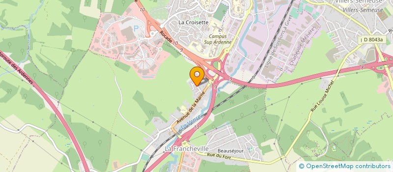 localisation de l'entreprise SCI G2A  LA FRANCHEVILLE