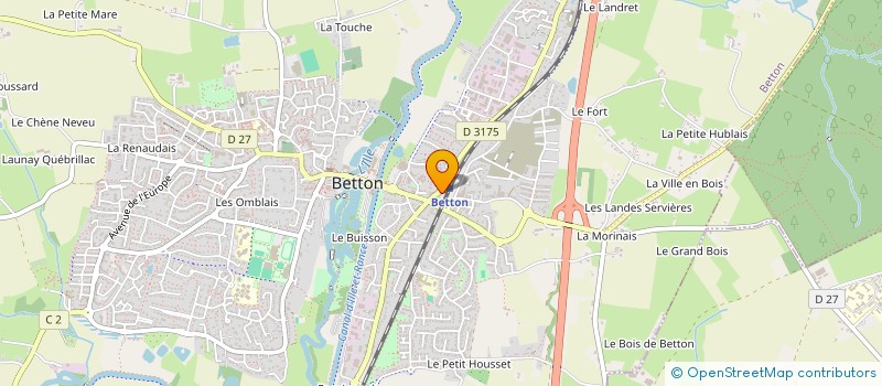 localisation de l'entreprise SCI G2C  BETTON