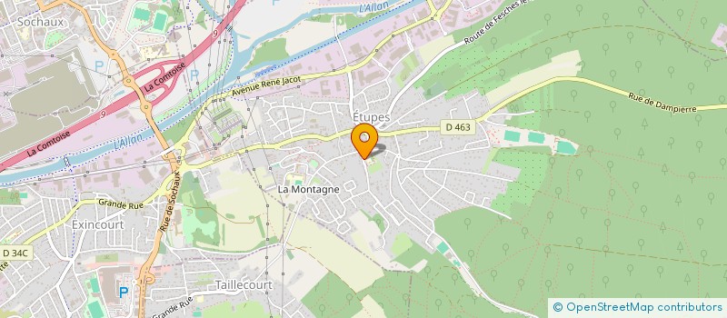 localisation de l'entreprise SCI G2C  ETUPES