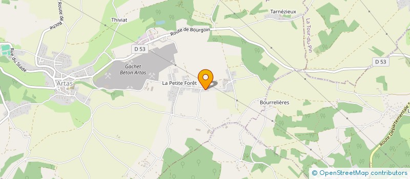 localisation de l'entreprise SCI G2C  ARTAS