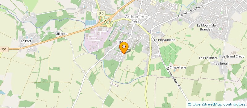 localisation de l'entreprise SCI G2CAM  CHAUMES-EN-RETZ