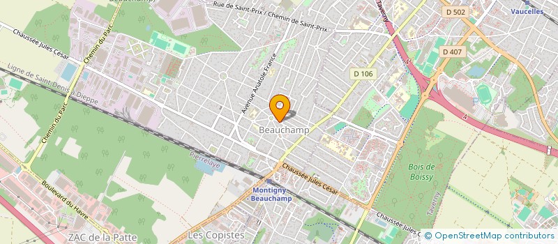 localisation de l'entreprise SCI G2D  BEAUCHAMP