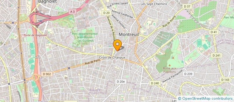 localisation de l'entreprise SCI G2L à MONTREUIL