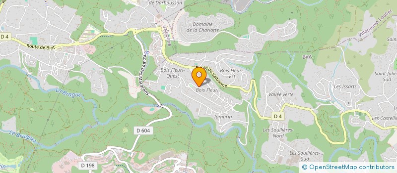 localisation de l'entreprise SCI G2L  BIOT