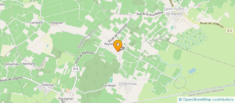 localisation de l'entreprise SCI G2L  ORDONNAC