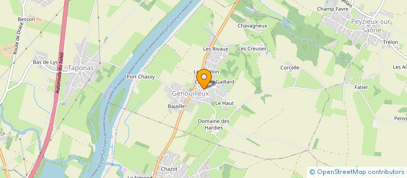 localisation de l'entreprise SCI G2M  GENOUILLEUX