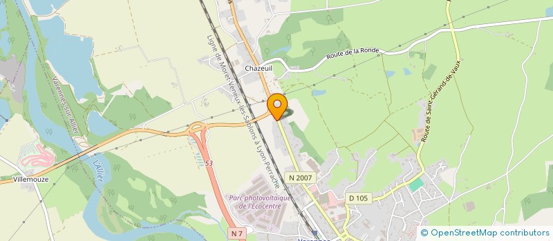 localisation de l'entreprise SCI G2M  VARENNES-SUR-ALLIER