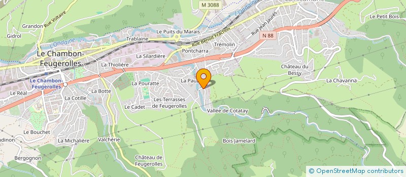 localisation de l'entreprise SCI G2P  LE CHAMBON-FEUGEROLLES