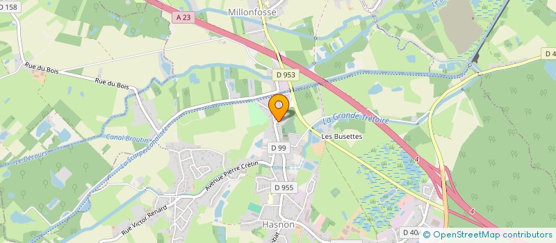 localisation de l'entreprise SCI G2S  HASNON