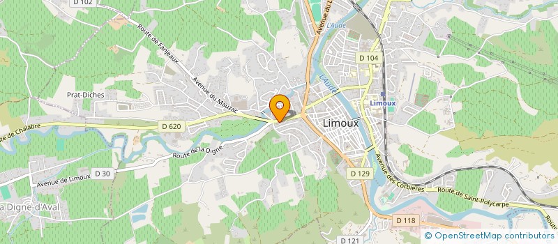 localisation de l'entreprise SCI G3  LIMOUX