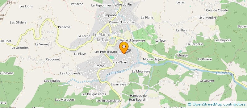 localisation de l'entreprise SCI G3F  LE PLAN-DE-LA-TOUR