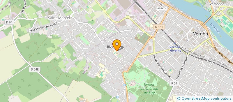 localisation de l'entreprise SCI G6  VERNON