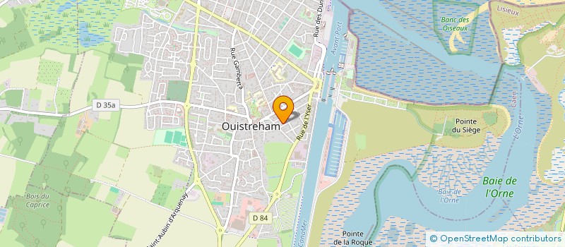 localisation de l'entreprise SCI GA  OUISTREHAM