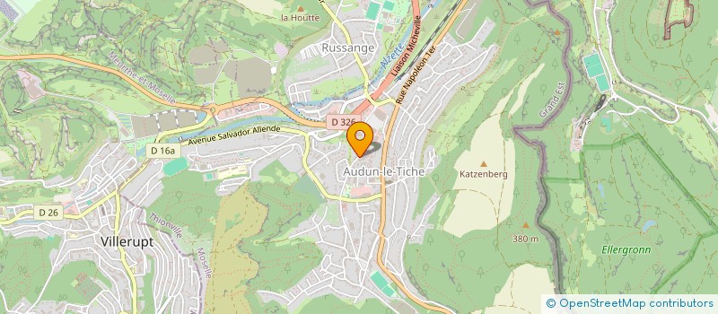 localisation de l'entreprise SCI GA.RBT  AUDUN-LE-TICHE