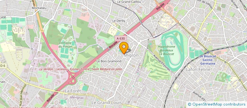 localisation de l'entreprise SCI GAAL IMMO  EYSINES