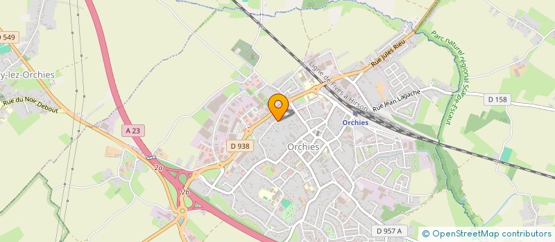 localisation de l'entreprise SCI GAB  ORCHIES