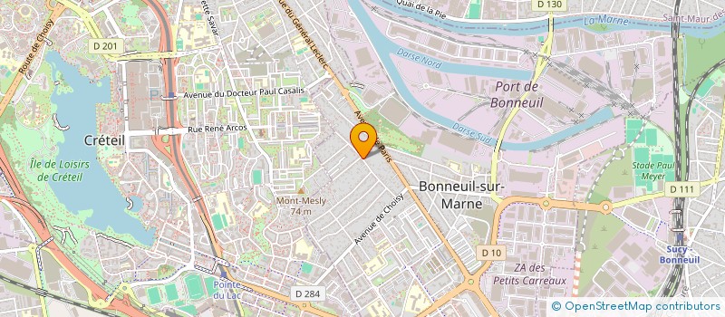 localisation de l'entreprise SCI GAB à BONNEUIL-SUR-MARNE
