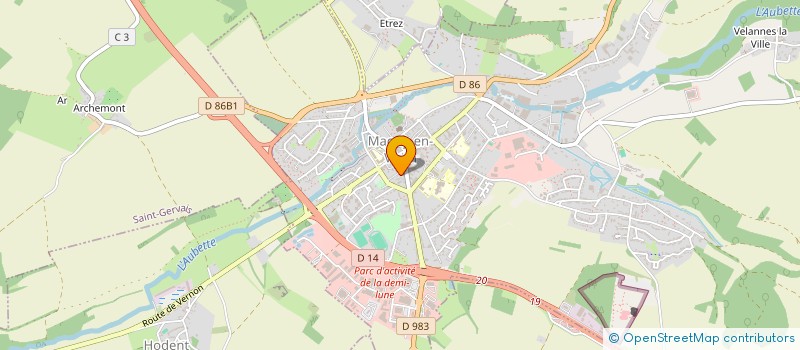 localisation de l'entreprise SCI GAB  MAGNY-EN-VEXIN