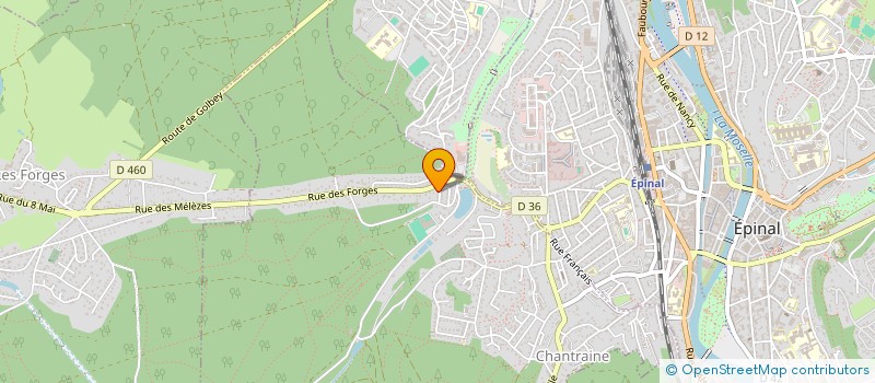 localisation de l'entreprise SCI GAB  CHANTRAINE