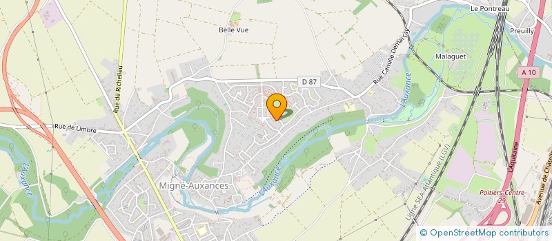 localisation de l'entreprise SCI GAB IMMO  MIGNE-AUXANCES