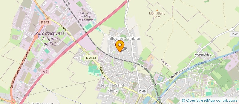 localisation de l'entreprise SCI GAB PATRIMOINE  TILLOY-LEZ-CAMBRAI