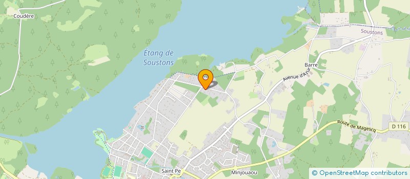 localisation de l'entreprise SCI GAB'S  SOUSTONS