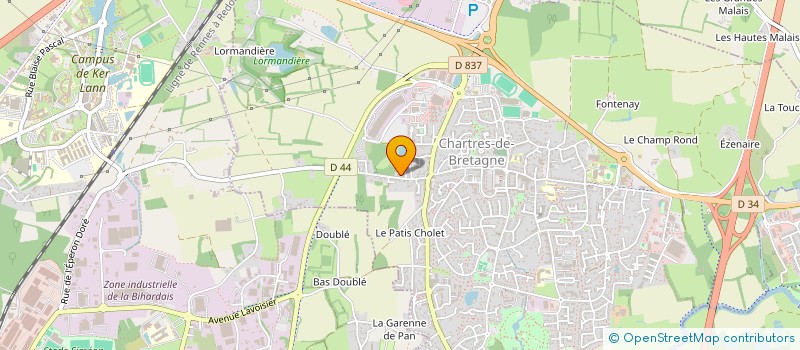 localisation de l'entreprise SCI GABALEX  CHARTRES-DE-BRETAGNE