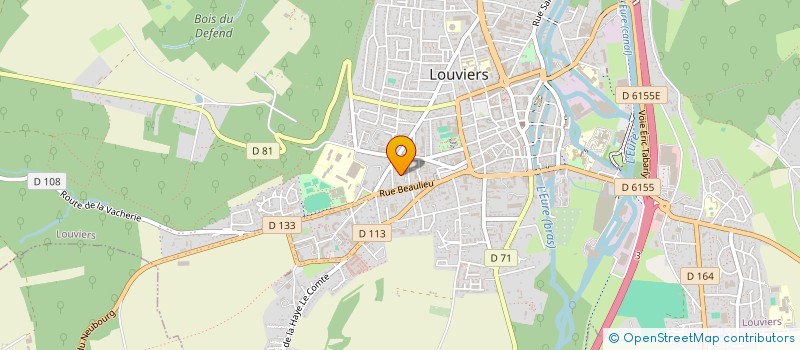 localisation de l'entreprise SCI GABALICE à LOUVIERS