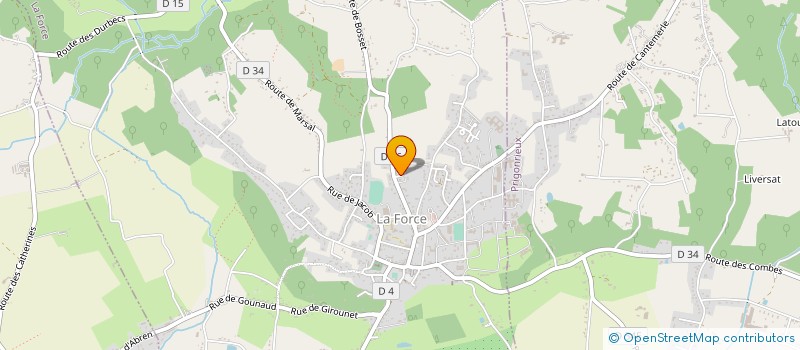 localisation de l'entreprise SCI GABARIUS à LA FORCE
