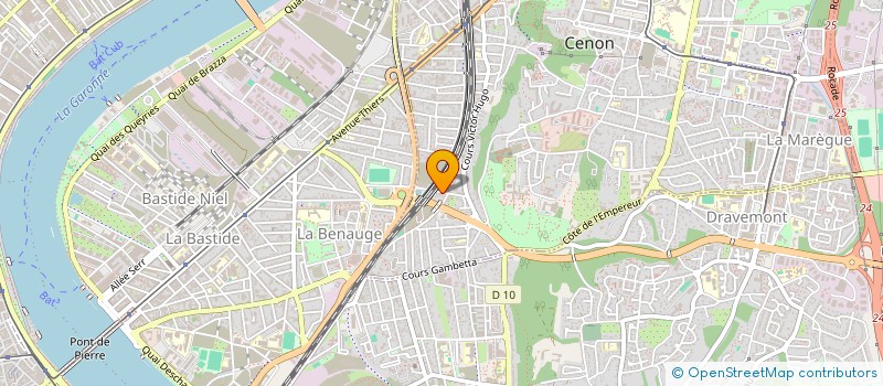 localisation de l'entreprise SCI GABAS  CENON