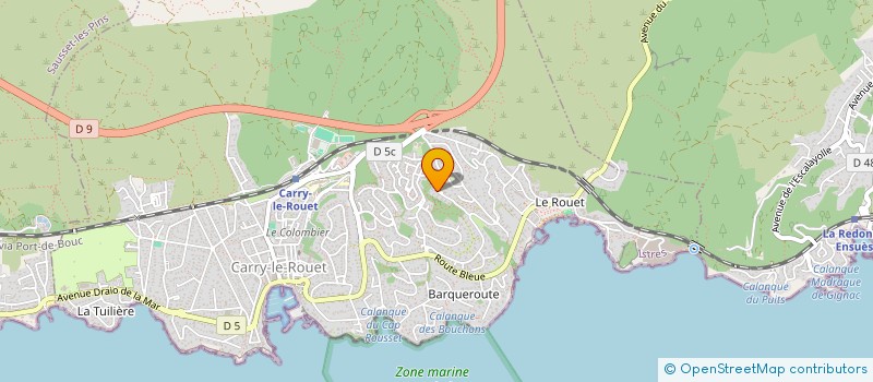 localisation de l'entreprise SCI GABAURY  CARRY-LE-ROUET