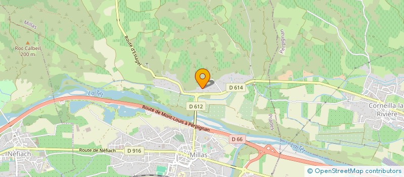 localisation de l'entreprise SCI GABAXEL  MILLAS