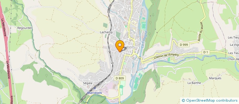 localisation de l'entreprise SCI GABCANCOM  MARVEJOLS