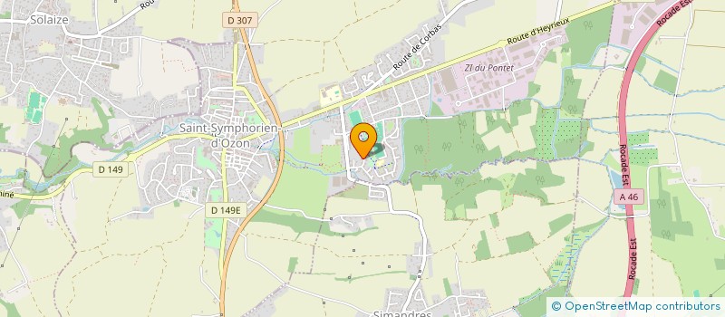 localisation de l'entreprise SCI GABELI  SAINT-SYMPHORIEN-D'OZON