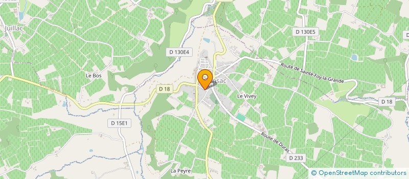 localisation de l'entreprise SCI GABELYNA  GENSAC