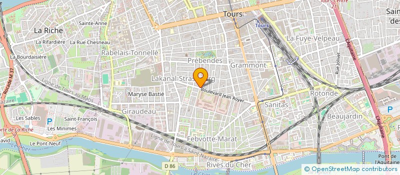 localisation de l'entreprise SCI GABERT  TOURS