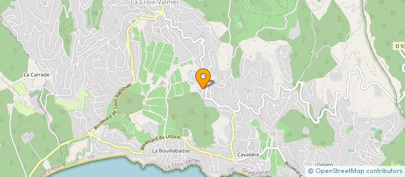 localisation de l'entreprise SCI GABERT  LA CROIX-VALMER
