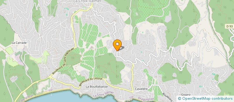 localisation de l'entreprise SCI GABERT ET FILLES  LA CROIX-VALMER