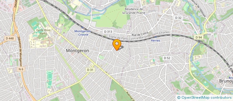 localisation de l'entreprise SCI GABI à MONTGERON
